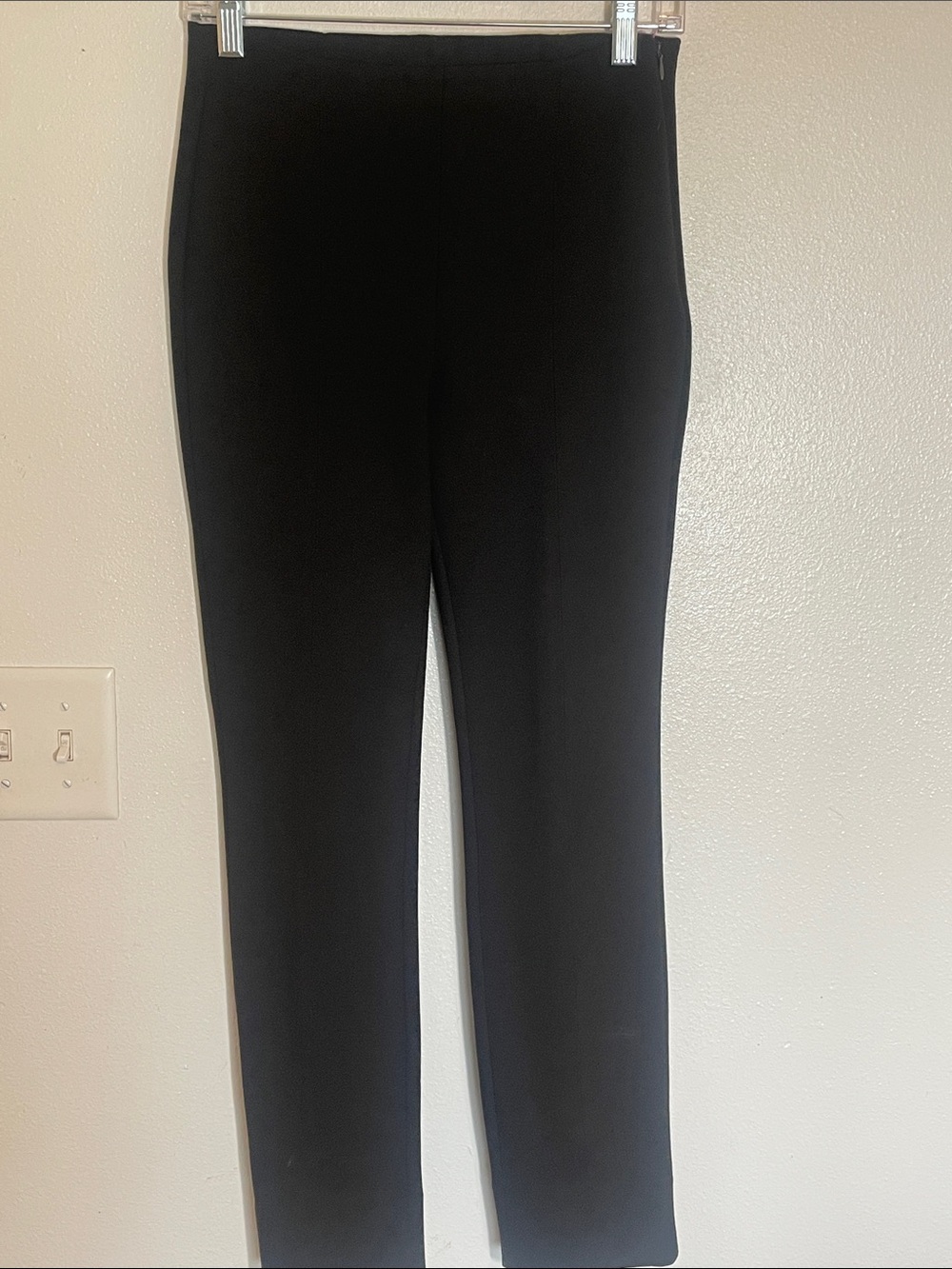 Quince Black Slim Ponte Pull-On Pants